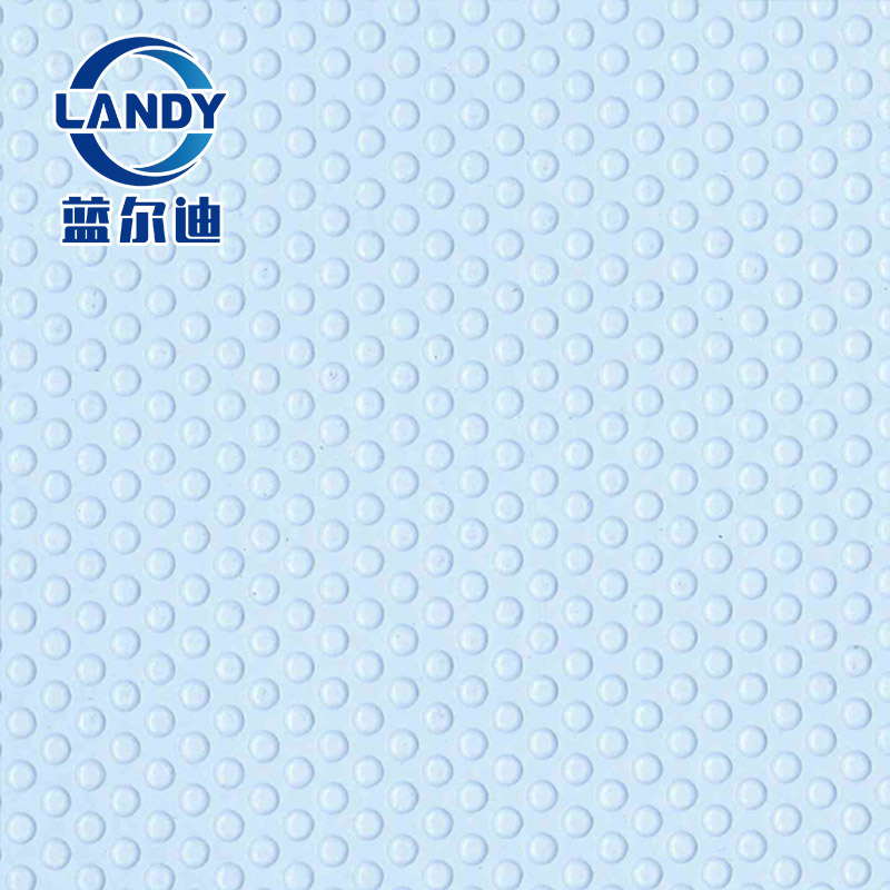 浅蓝色防滑泳池胶膜